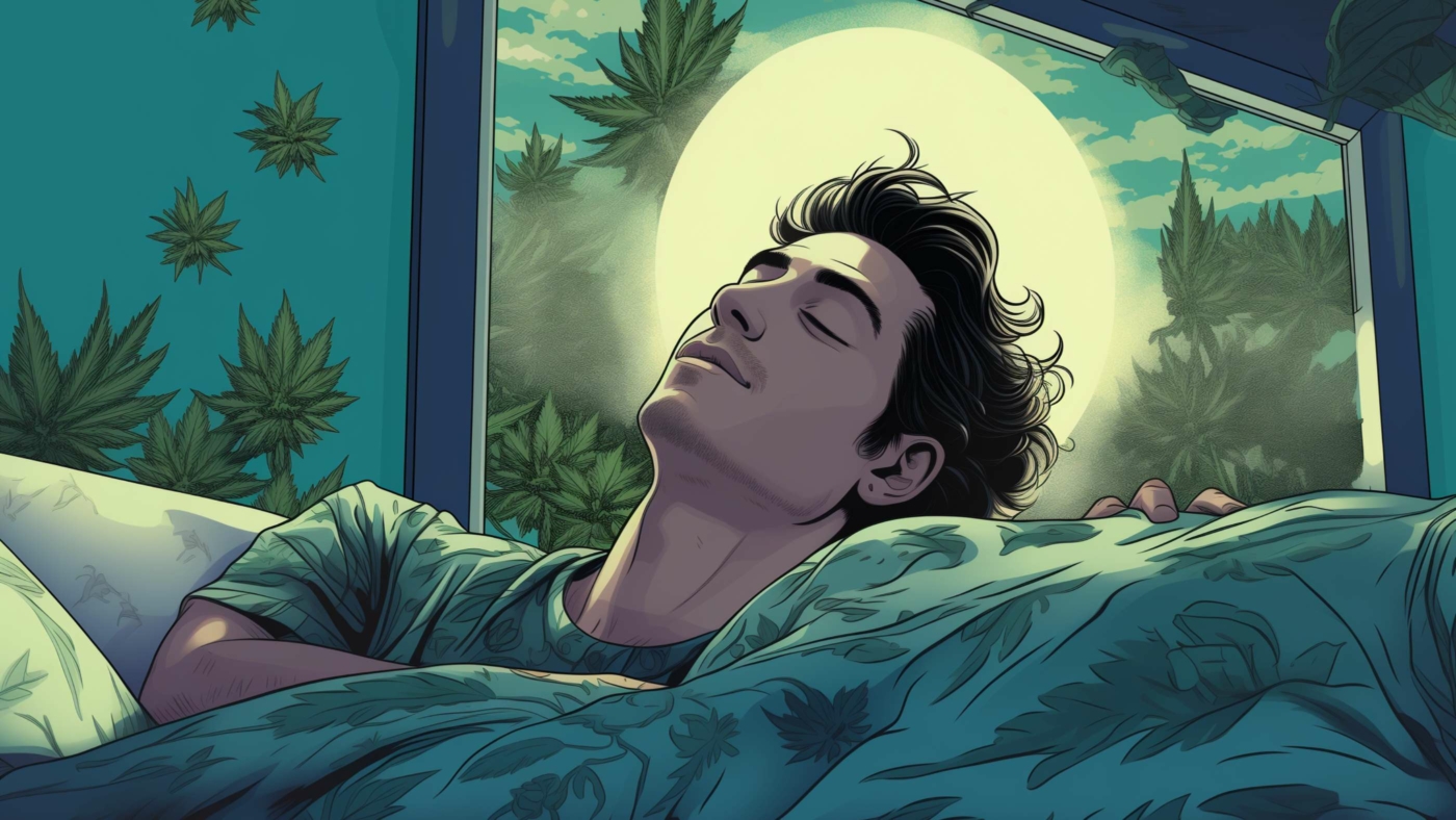 Can You Take Delta 8 Thc Every Night? 12 Indacloud. Image Of Man Sleeping In Bed Dreaming About Cannabi 1F5Bd4Ee 0E84 4F5E Bb91 3775014C60Ca