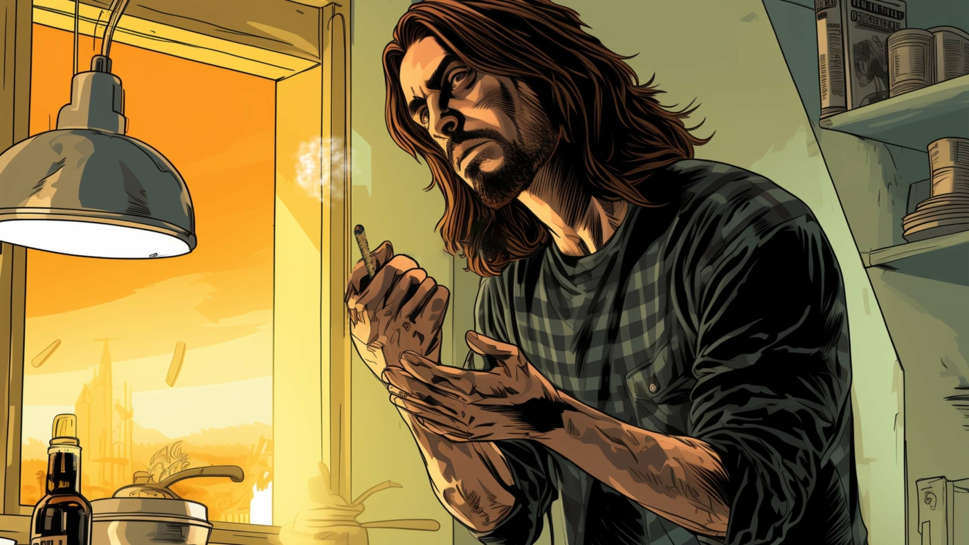 How Much Thc Does A Delta 8 Pre-Roll Have? 2 Indacloud. A Very Stoned Man In The Kitchen With A Ciggerette I F7F066F2 91Ca 40D4 92Db 7E6Dfe90F7D3