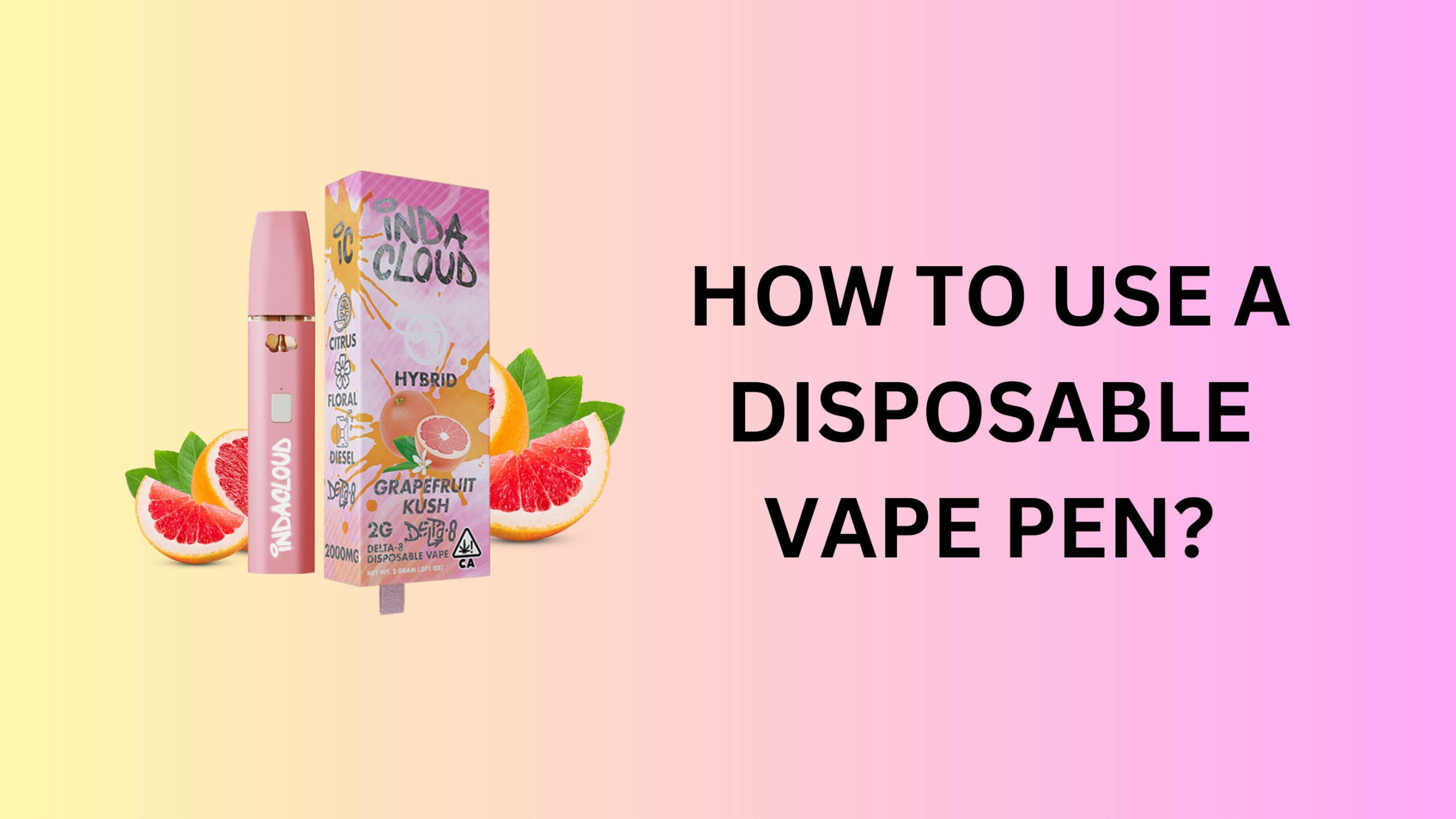 How to Use a Disposable Vape Pen